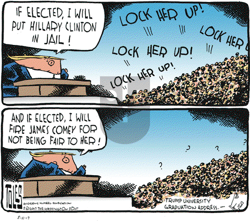 Tom Toles on Thursday May 11, 2017 Comic Strip