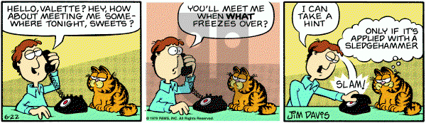 Garfield on Friday June 22, 1979 Comic Strip