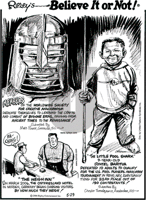 Ripley's Believe It or Not on Friday June 16, 2006 Comic Strip