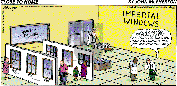 Close to Home on Sunday April 15, 2001 Comic Strip