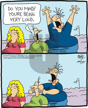 In the Bleachers on Tuesday October 10, 2017 Comic Strip