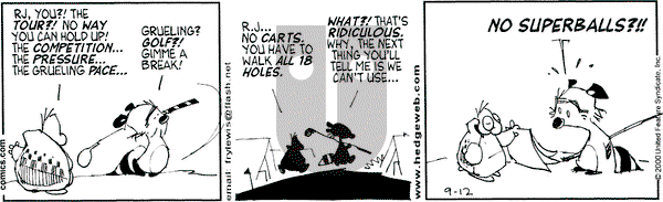 Over the Hedge on Tuesday September 12, 2000 Comic Strip