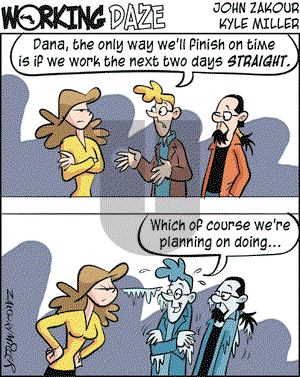 Working Daze on Friday October 8, 2004 Comic Strip