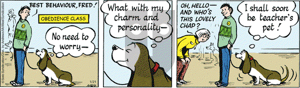 Fred Basset - Tuesday January 21, 2020 Comic Strip