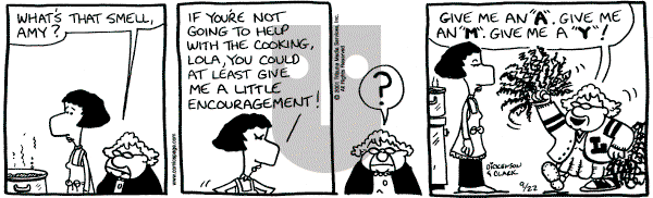 Lola on Saturday September 22, 2001 Comic Strip