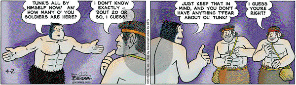 Alley Oop - Saturday April 2, 2016 Comic Strip