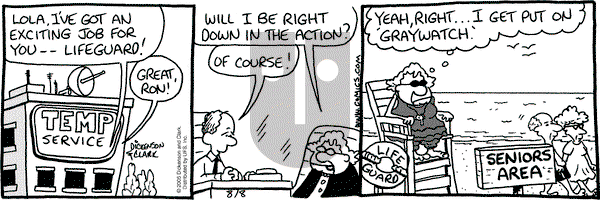 Lola on Monday August 8, 2005 Comic Strip