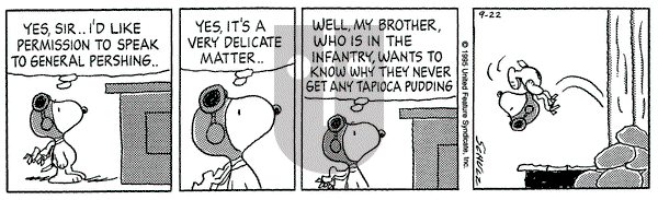 Peanuts on Friday September 22, 1995 Comic Strip