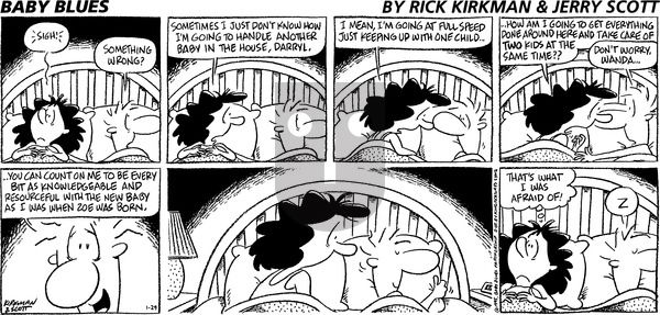 Baby Blues on Sunday January 29, 1995 Comic Strip