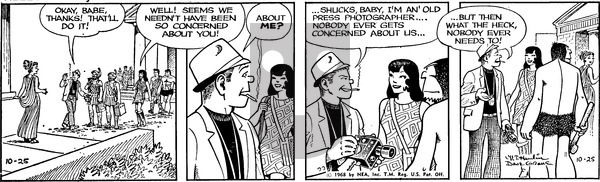 Alley Oop on Friday October 25, 1968 Comic Strip