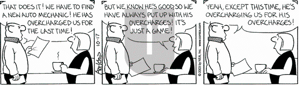 The Born Loser on Friday October 17, 2003 Comic Strip