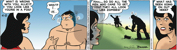 Alley Oop on Saturday April 8, 2017 Comic Strip