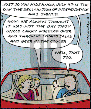 Real Life Adventures on Friday July 4, 2014 Comic Strip
