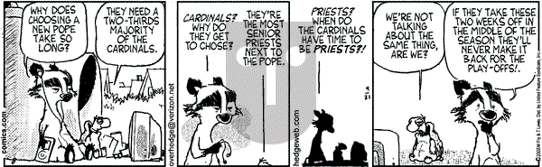 Over the Hedge on Thursday April 21, 2005 Comic Strip