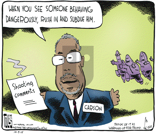 Tom Toles on Friday October 9, 2015 Comic Strip