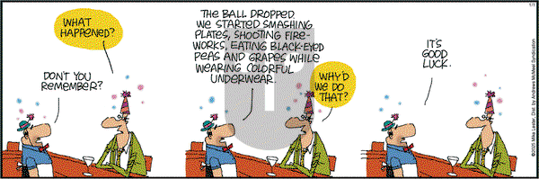 Mike du Jour on Wednesday January 1, 2025 Comic Strip