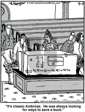 Close to Home on Saturday September 11, 2004 Comic Strip