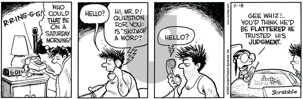 Grand Avenue on Saturday November 18, 2000 Comic Strip