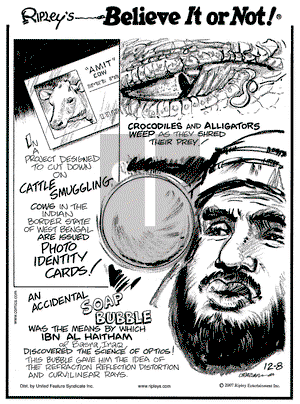 Ripley's Believe It or Not on Thursday March 20, 2008 Comic Strip