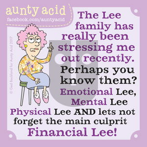 Aunty Acid on Monday October 9, 2017 Comic Strip