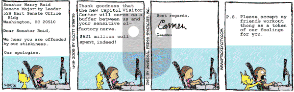 Prickly City on Thursday December 18, 2008 Comic Strip