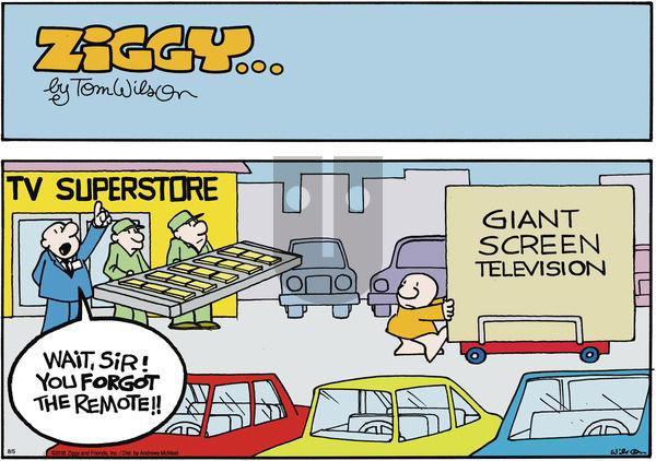 Ziggy on Sunday August 5, 2018 Comic Strip