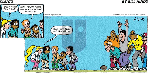 Cleats - Sunday November 23, 2008 Comic Strip