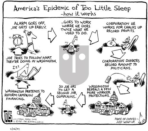 Tom Toles on Sunday February 16, 1997 Comic Strip