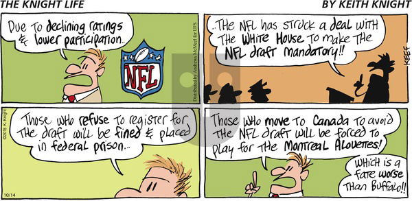 The Knight Life on Sunday October 14, 2018 Comic Strip