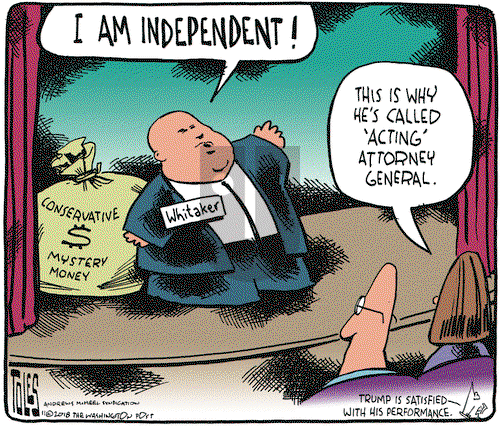 Tom Toles on Monday November 26, 2018 Comic Strip