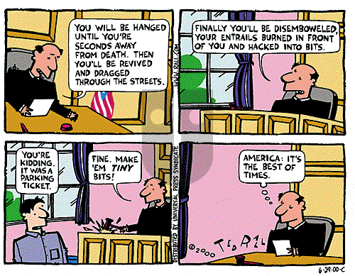 Ted Rall on Monday July 3, 2000 Comic Strip