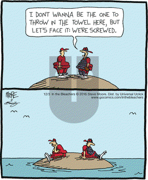 In the Bleachers on Saturday December 3, 2016 Comic Strip