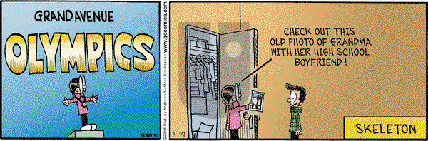 Grand Avenue on Monday February 19, 2018 Comic Strip