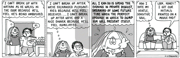 Cathy Classics on Tuesday October 8, 1996 Comic Strip