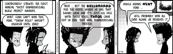 The Boondocks on Saturday October 17, 2009 Comic Strip