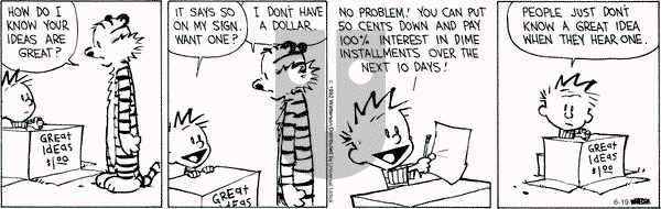 Calvin and Hobbes - Tuesday June 19, 2012 Comic Strip
