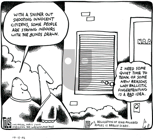 Tom Toles on Friday October 11, 2002 Comic Strip