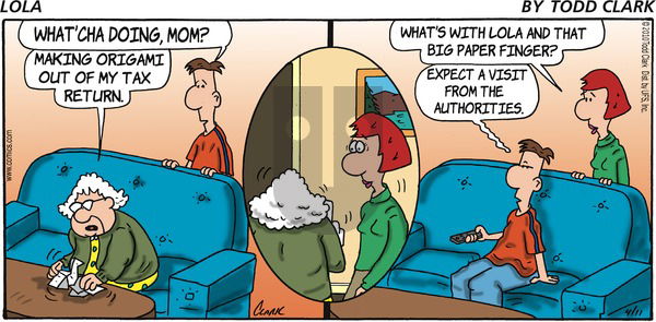 Lola on Sunday April 11, 2010 Comic Strip