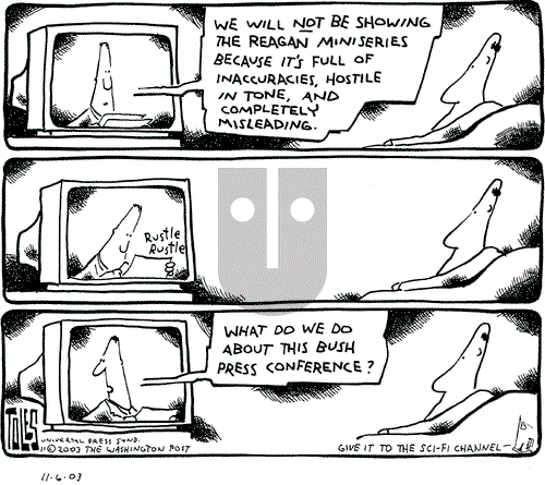 Tom Toles on Thursday November 6, 2003 Comic Strip
