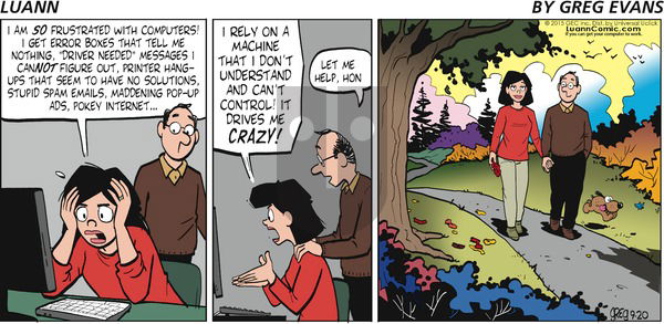Luann on Sunday September 20, 2015 Comic Strip