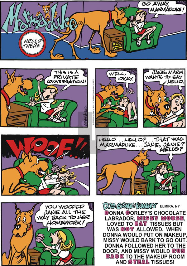 Marmaduke - Sunday February 5, 2023 Comic Strip