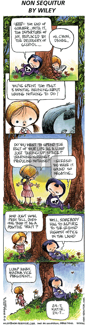 Non Sequitur on Wednesday September 13, 2000 Comic Strip