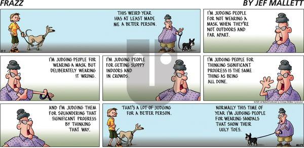Frazz on Sunday August 9, 2020 Comic Strip