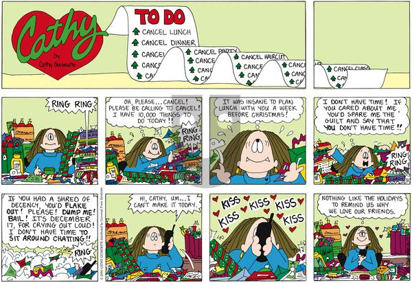 Cathy Classics on Sunday December 18, 2011 Comic Strip