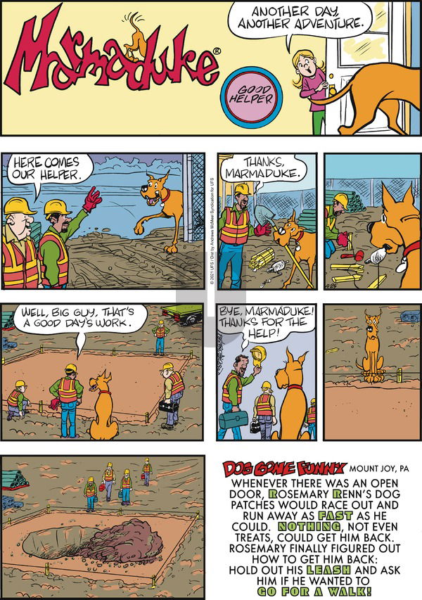 Marmaduke on Sunday April 25, 2021 Comic Strip