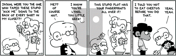 FoxTrot on Tuesday April 23, 2002 Comic Strip