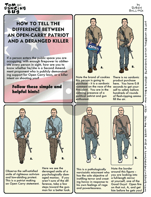 Tom the Dancing Bug on Friday June 13, 2014 Comic Strip