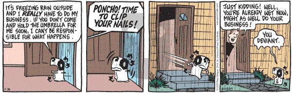 Pooch Cafe on Tuesday January 16, 2007 Comic Strip
