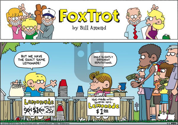 FoxTrot - Sunday June 2, 2013 Comic Strip