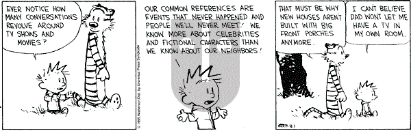Calvin and Hobbes - Friday December 1, 1995 Comic Strip